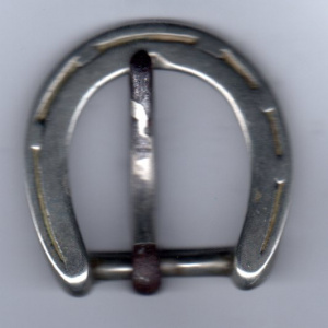 Horseshoe buckle with plated iron tongue early 20th century001